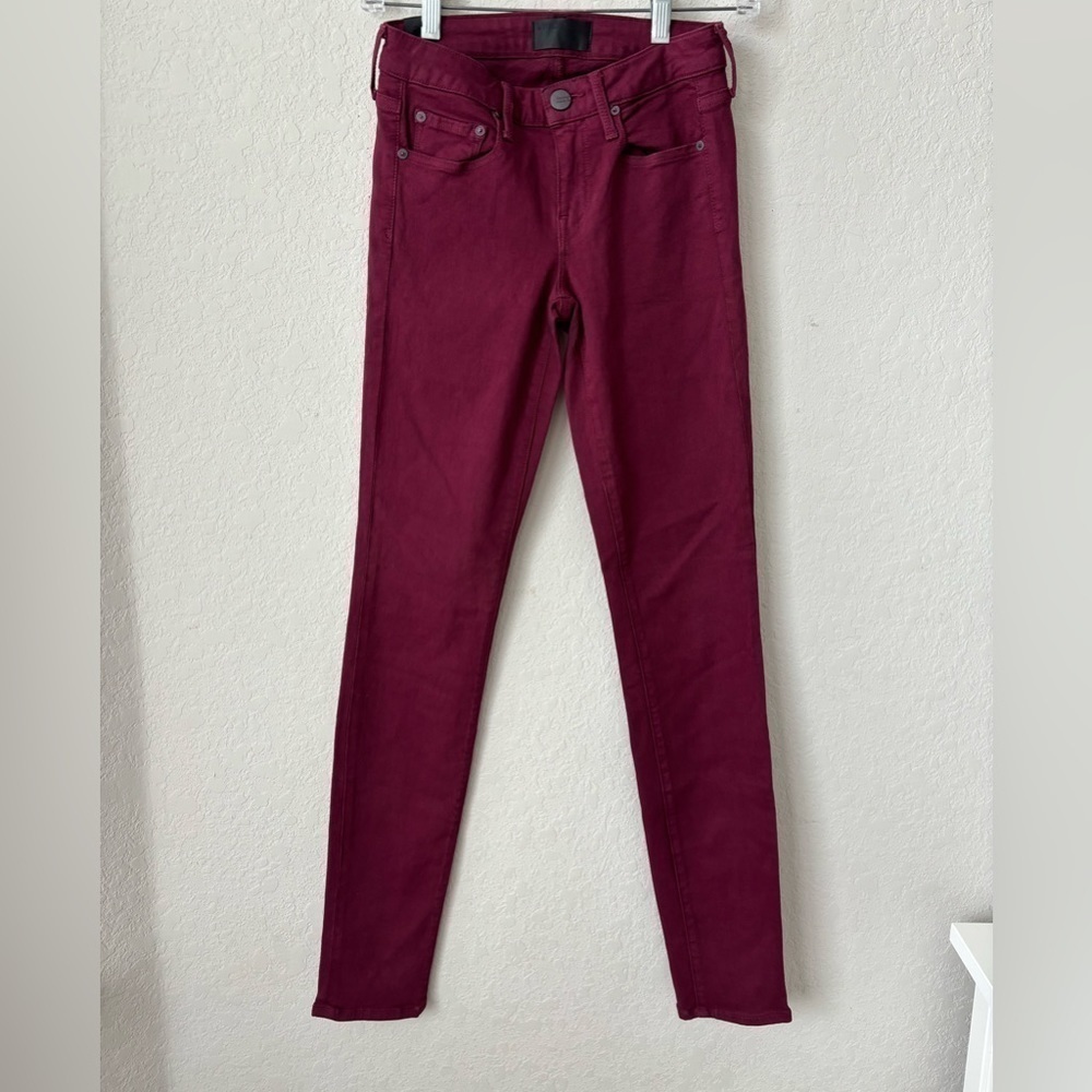 Vince Riley Legging/jean in Bordeaux SZ 24 - Picture 3 of 8